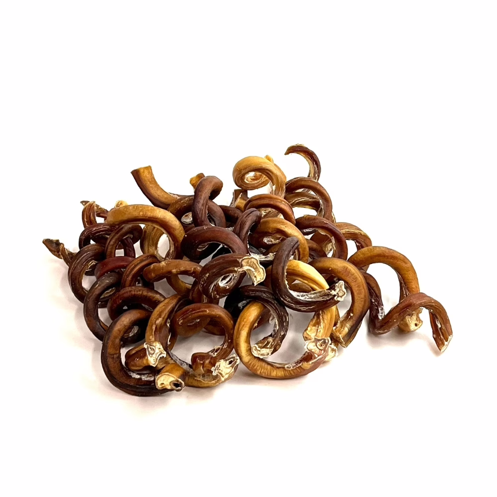 10" Bully Spiral | Thick (25-65g) | Low-Medium Odor 4 Bully spirals, low-medium odor, in a stack