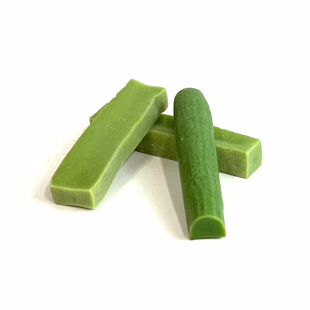 Yak Chews | Mint | Large (91-110g) 2 Mint Yak Chews in a small stack