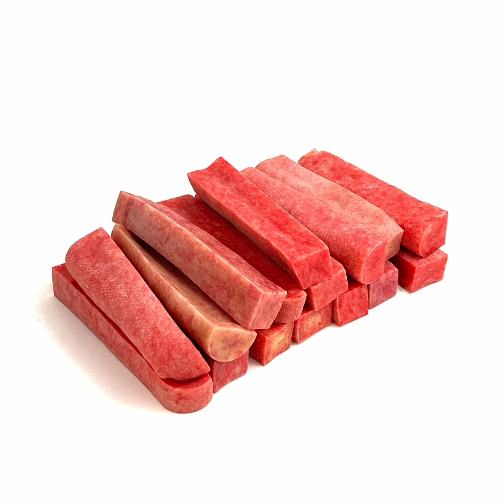 Yak Chews | Strawberry | Large (91-110g) 4 Strawberry Yak Chews in a stack