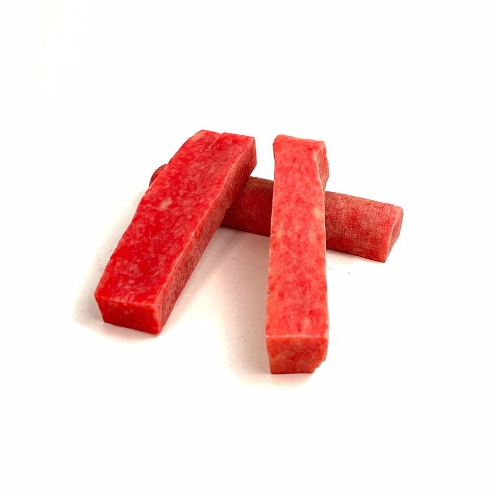 Yak Chews | Strawberry | Large (91-110g) 2 Strawberry Yak Chews in a small stack