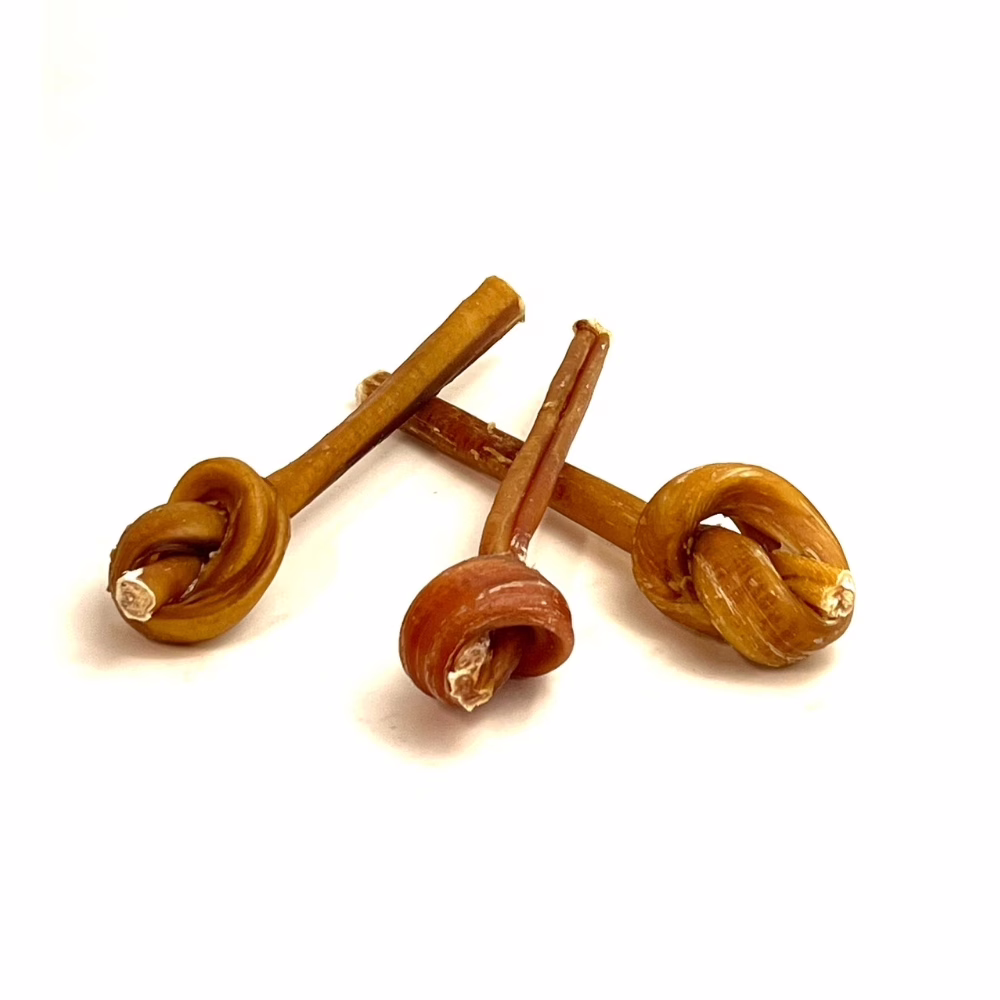 6" Bully Lollipop | Mid (15-25g) | Low-Medium Odor 2 6" lollipop bully sticks, mid, low-medium odor, in a small stack